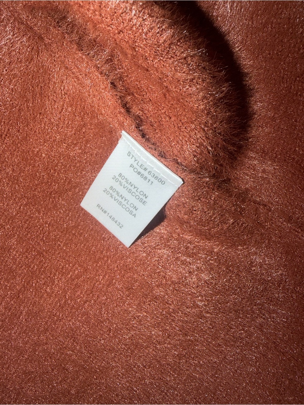 Rust Open-Front Long Cardigan Jacket - Picture 8 of 11